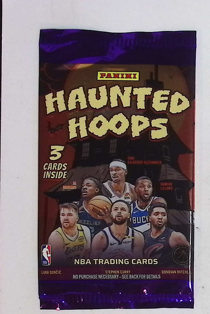 2025 Panini Haunted Hoops Basketball Retail Box Pack: Panini Basketball NBA Trading & Sports Cards, Sports Cards for Sale Near Me, Anthony Edwards, Jayson Tatum, Steph Curry, Panini Numbered Cards, Cracked Ice, Silver Prizm, Auction Lots for Sale on Line