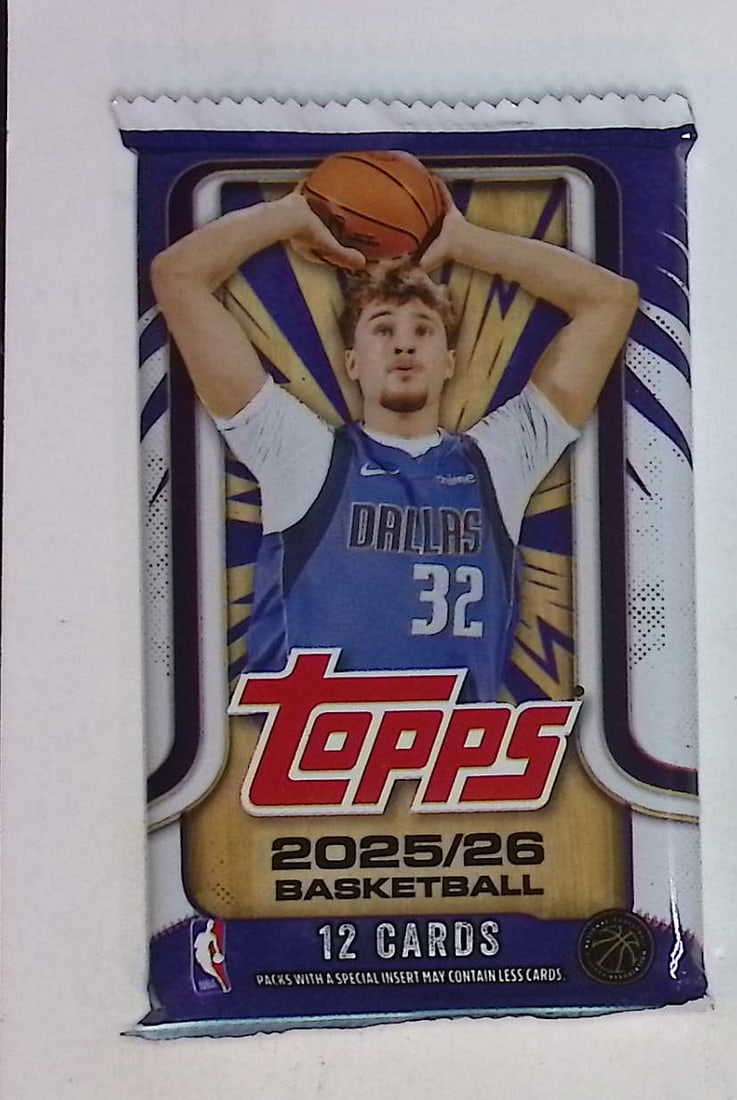 2025-26 Topps Basketball Card BLASTER BOX PACK - RC'S: Cooper Flagg, Kon Kneuppel, VJ Edgecombe (1 of 1)