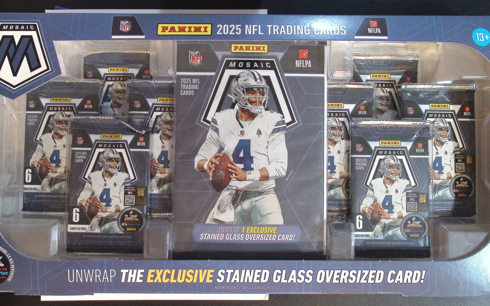 2025 Panini Mosaic Football Bundle Box- Cam Ward, Emeka Egbuka, Ashton Jeanty, Travis Hunter,: Panini Football NFL Trading & Sports Cards, Rookie Cards in this set are Ja' Marr Chase, Trevor Lawrence, Devonta Smith, Jaylen Waddle, Travis Etienne, Justin Fields, Sports Cards for Sale Near Me, Au
