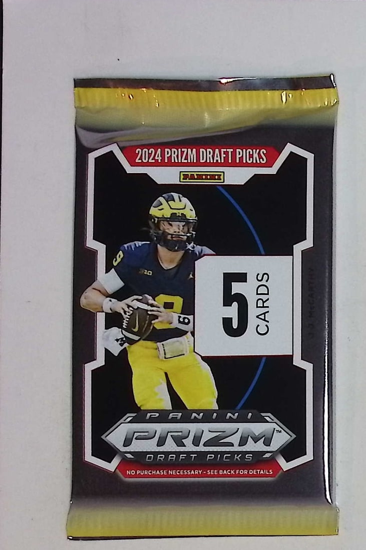 2024 Panini Prizm Draft Picks Football Card BLASTER Box Pack Sports Card Rookie NFL Trading Cards: Panini Rookie Football NFL Trading & Sports Cards, Rookie Cards in This Set are Jayden Daniels, Bo Nix, Drake Maye, Marvin Harrison, Jr, JJ McCarthy, Football & Sports Cards for Sale Near Me, Silver,
