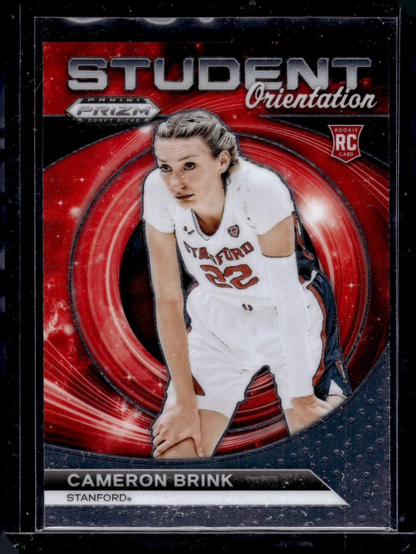 Cameron Brink Rookie Card Student Orientation 2024 Prizm Draft Picks #3 Stanford: Panini Select, Prizm, Mosaic, Contenders, Revolution, Phoenix, NBA Hoops, Rookie NFL Sports Trading Cards, Silver, SP, SSP, Wave Prizms, Numbered Cards, Basketball sports Cards for Sale Near Me, NBA C