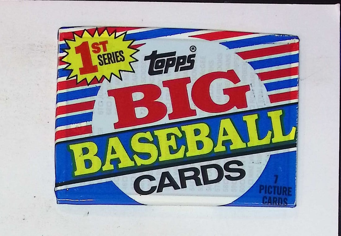 1988 Topps Vintage Big Baseball Cards Series 1 Retail Box Wax Pack, Sports Cards (1 of 1)