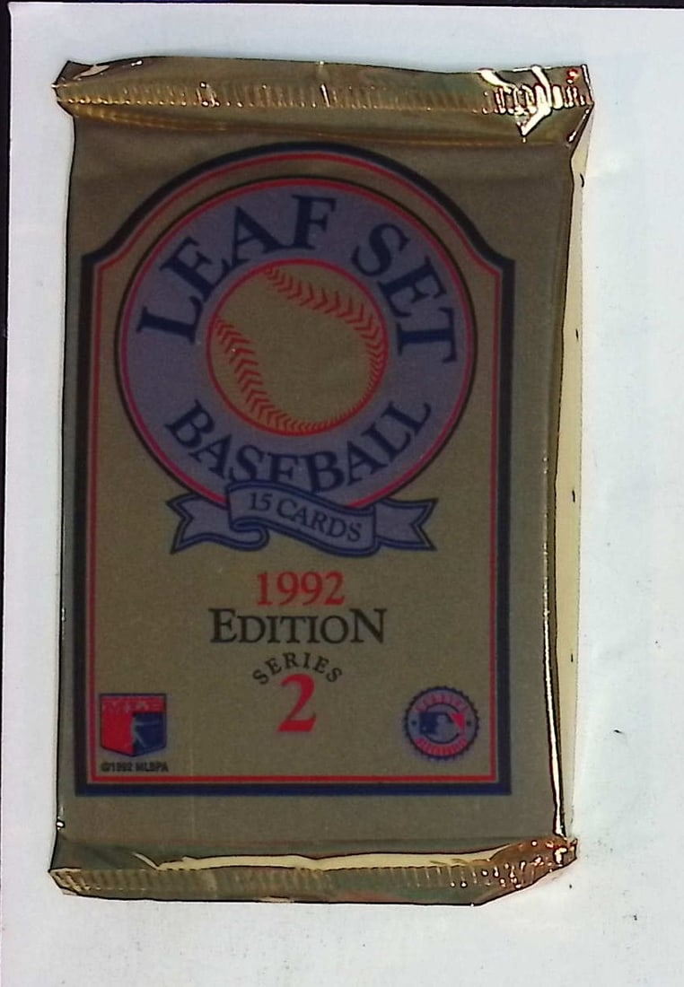 1992 Edition Leaf Set Series 2 Baseball Retail Box Wax Pack (1 of 1)