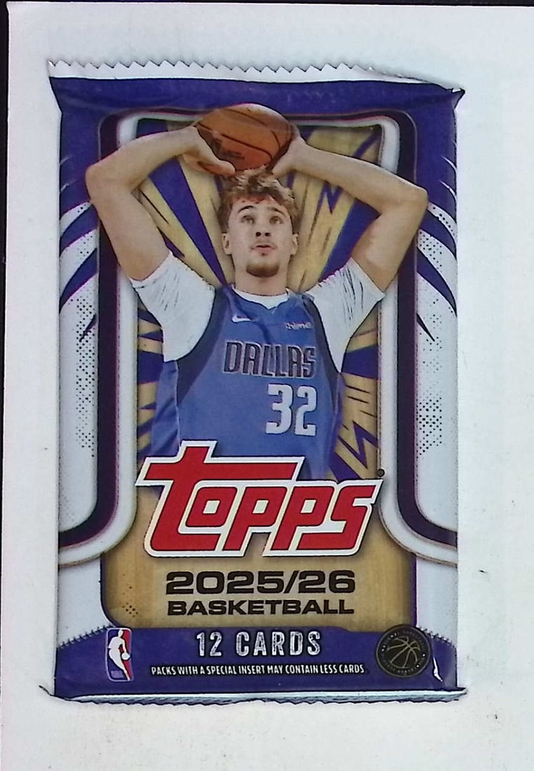 2025-26 Topps Basketball Card BLASTER BOX PACK - RC'S: Cooper Flagg, Kon Kneuppel, VJ Edgecombe (1 of 1)
