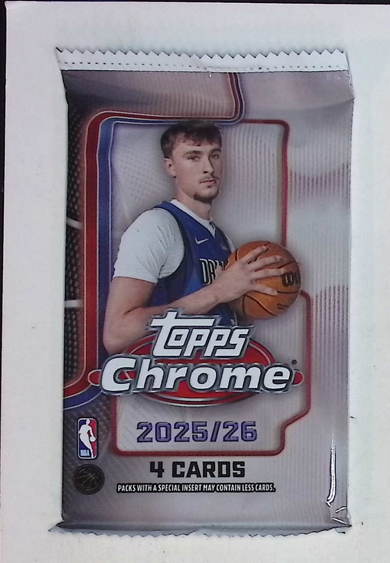 2025 Topps Chrome Basketball Cards BLASTER BOX PACK - Cooper Flagg Rookie Card: Topps Chrome Basketball NBA Trading & Sports Cards, Victor Wembanyama, Brandon Miller, Amen Thompson, Scoot Henderson, Ausar Thompson, Autographs, Signatures, Green Topps Logo Refractor, Auction Lots