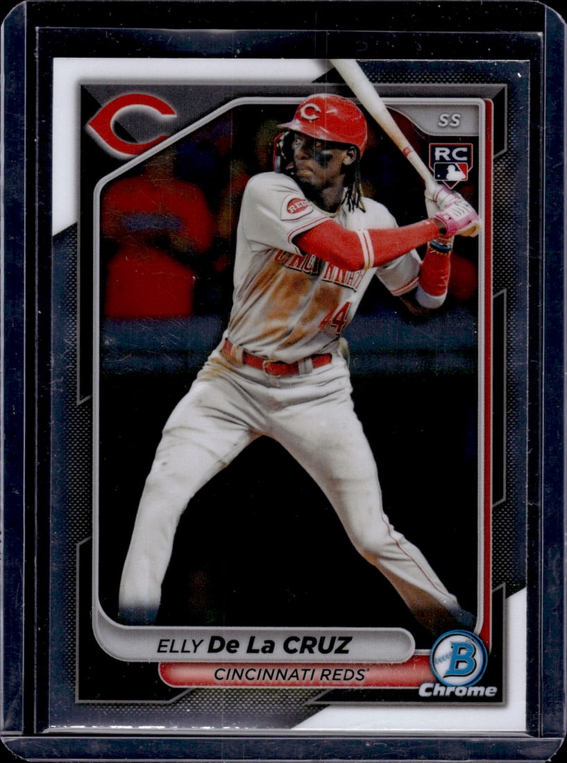 Elly De La Cruz Rookie Card 2024 Bowman Chrome #42 Cincinnati Reds (1 of 2)