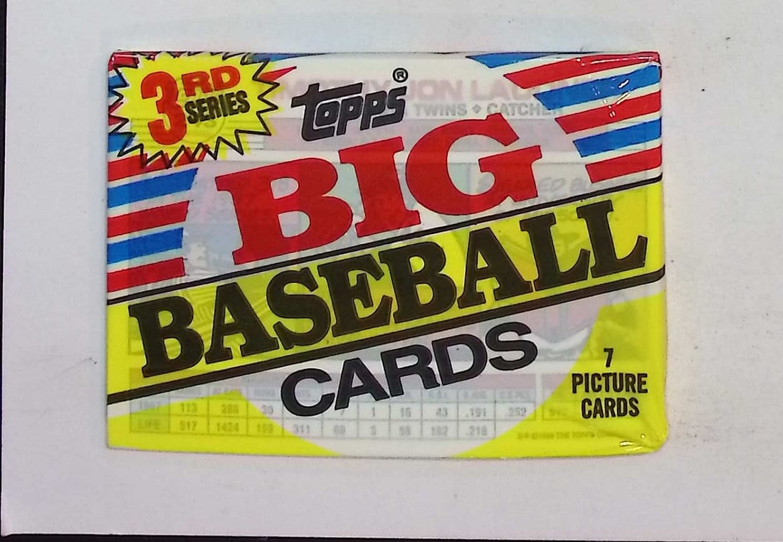 1988 Topps Vintage Big Baseball Cards Series 3 Retail Wax Pack, Sports Cards (1 of 1)