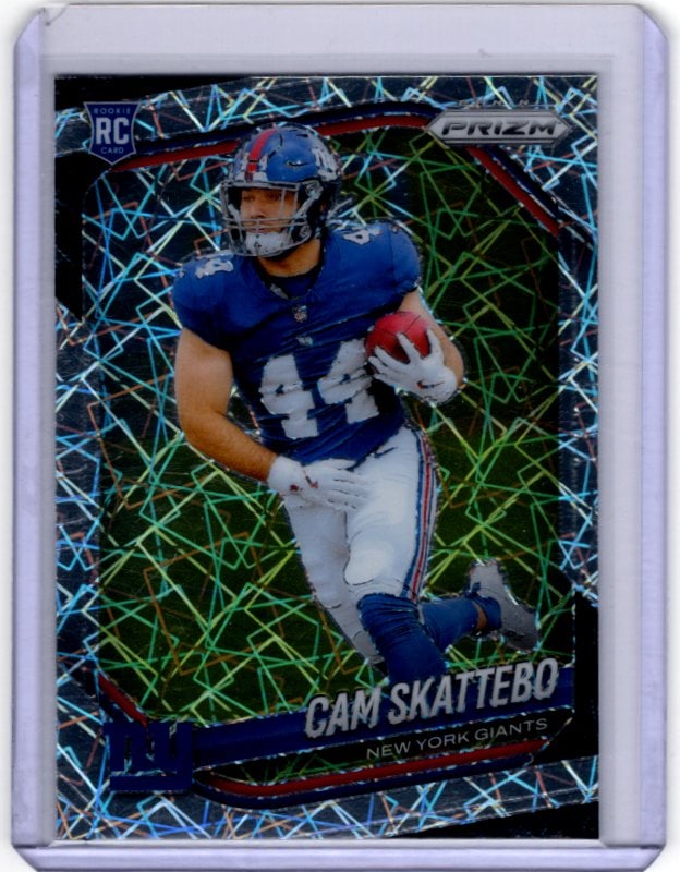 Cam Skattebo Rookie Card Lazer Prizm 2025 Panini Prizm #363 New York Giants (1 of 2)