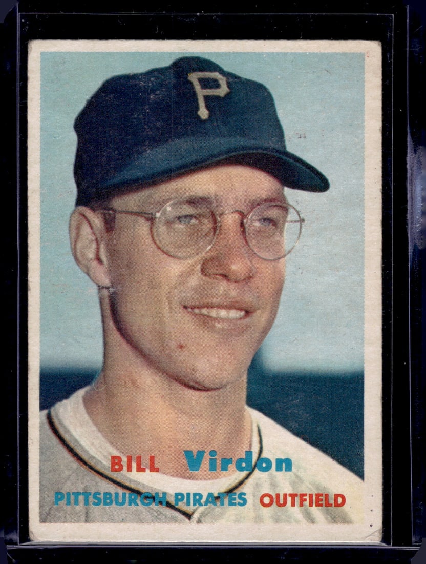 Bill Virdon 1957 Topps #110 Pirates Vintage Baseball Card (1 of 2)