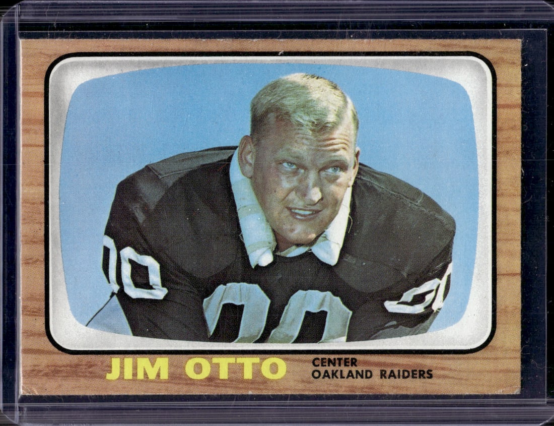 Jim Otto 1966 Topps #115 Oakland Raiders Vintage Football Card (1 of 2)