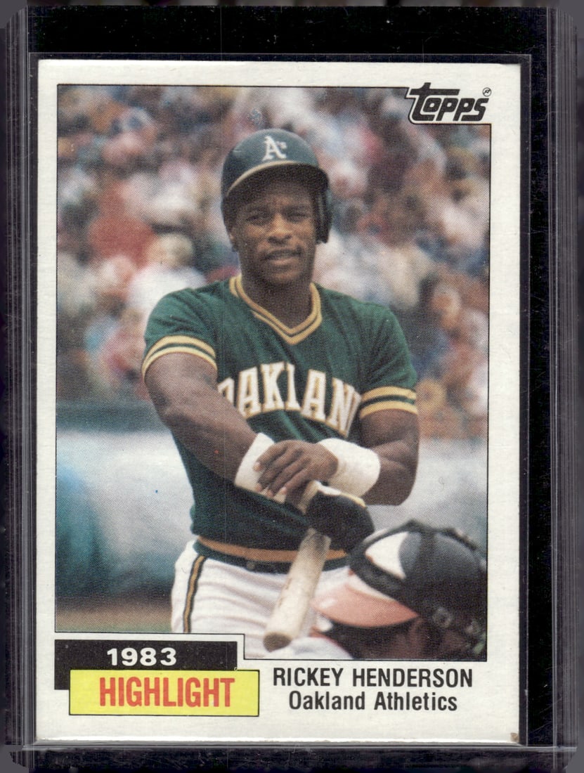 Rickey Henderson 1984 Topps #2 Oakland Athletics (1 of 2)