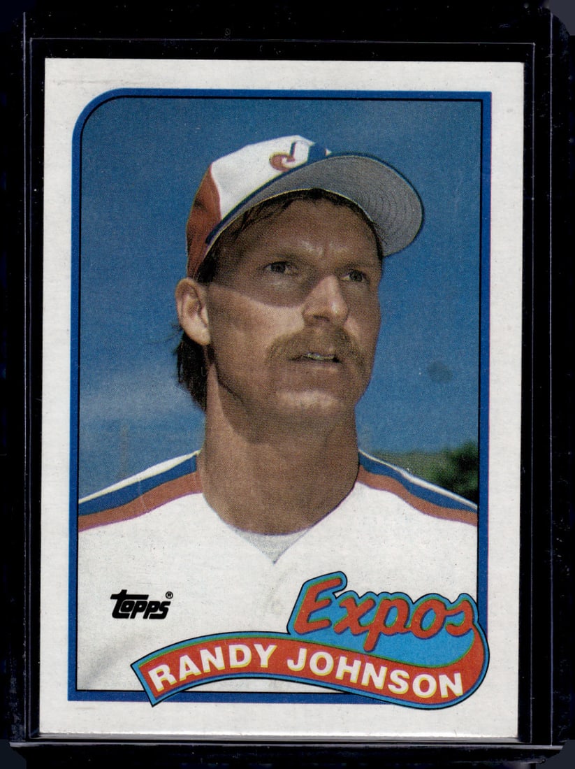 Randy Johnson Rookie Card 1989 Topps #647 Montreal Expos: Topps Baseball MLB Trading & Sports Cards, Sports Cards for Sale Near Me, World Series & Hall of Fame Players Memorabilia, Refractors, X-Fractors, Numbered, SP, SSP, Valuable Auction Memorabilia Lots