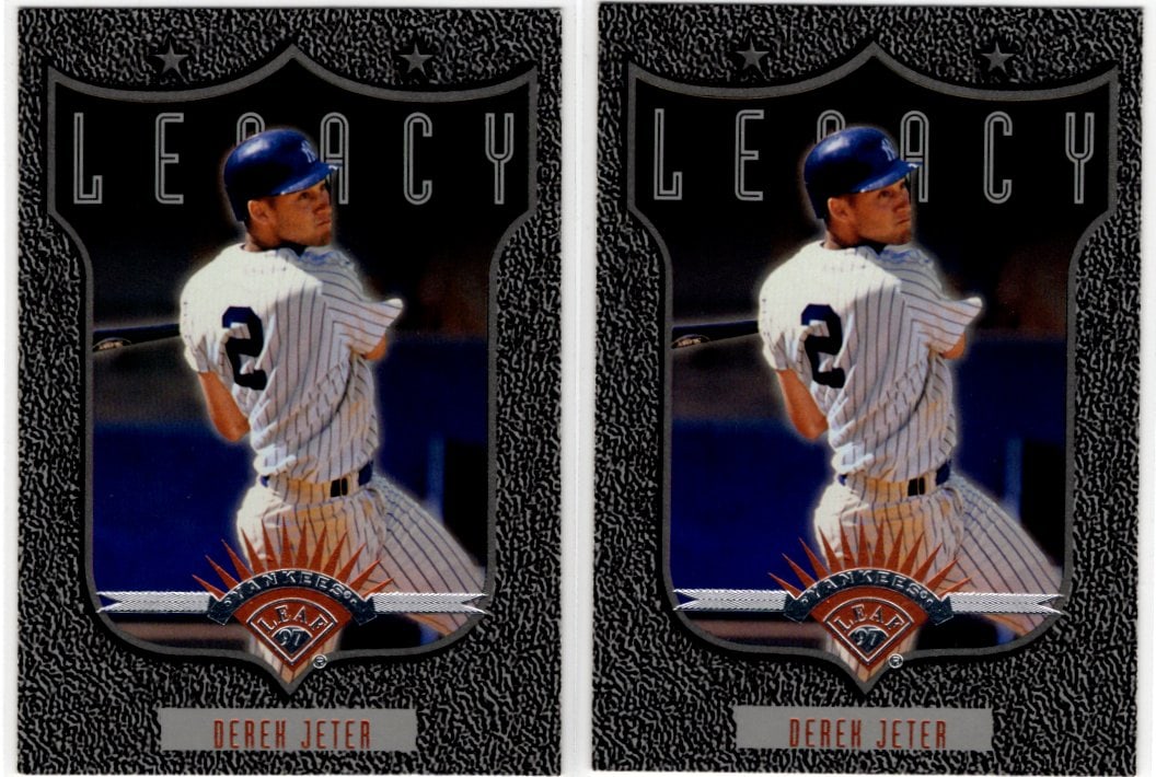 Lot of 2 Derek Jeter Legacy 1997 Donruss Leaf #358 New York Yankees (1 of 2)