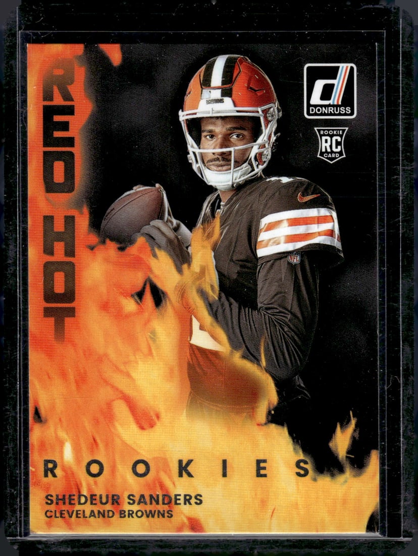 Shedeur Sanders Red Hot Rookies 2025 Donruss #RHR-SDS Cleveland Browns (1 of 2)
