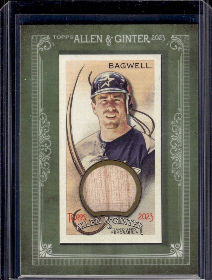 Jeff Bagwell Game Used Bat Patch 2023 Allen & Ginter #MFR-JB Houston Astros (1 of 2)