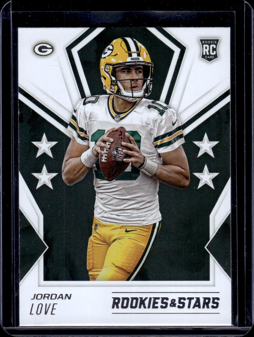 Jordan Love Rookie Card 2020 Rookies & Stars #104 Green Bay Packers (1 of 2)
