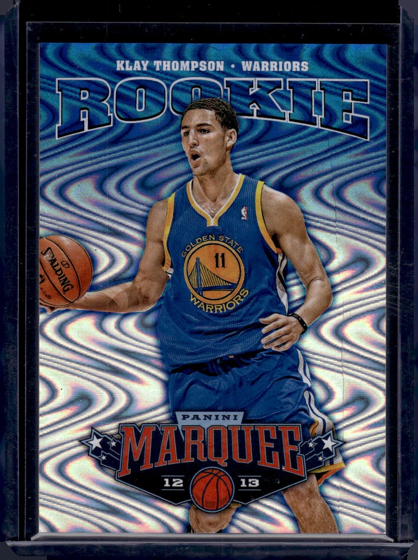 Klay Thompson Rookie Card Swirlorama 2012-13 Panini Marquee #163 Warriors (1 of 2)