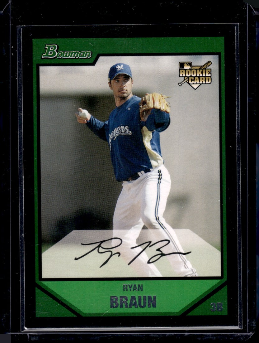 Ryan Braun Rookie Card 2007 Bowman #BDP50 Brewers (1 of 2)