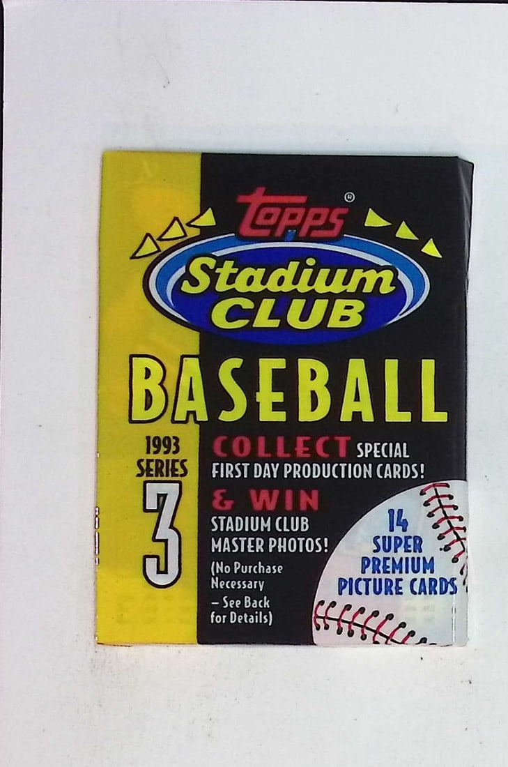 1993 Topps Stadium Club Series 3 Vintage Baseball Retail Box Wax Pack (1 of 1)