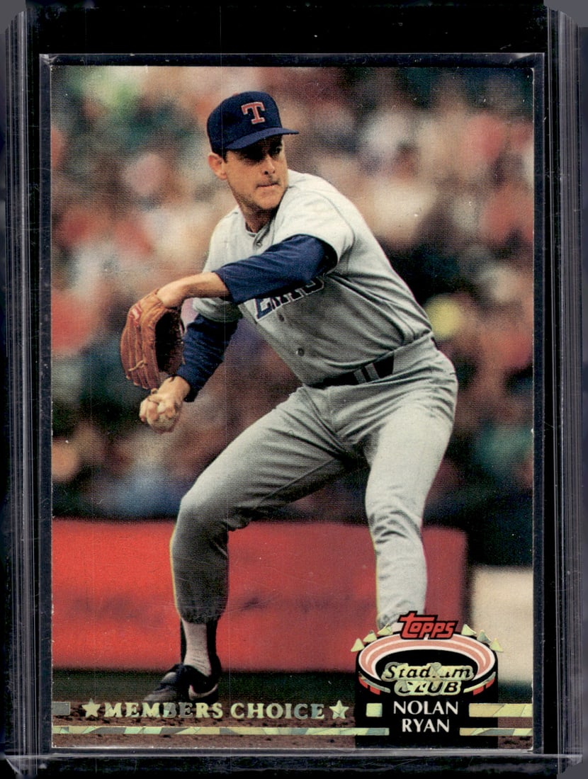 Nolan Ryan Members Choice 1992 Topps Stadium Club #605 Texas Rangers (1 of 2)