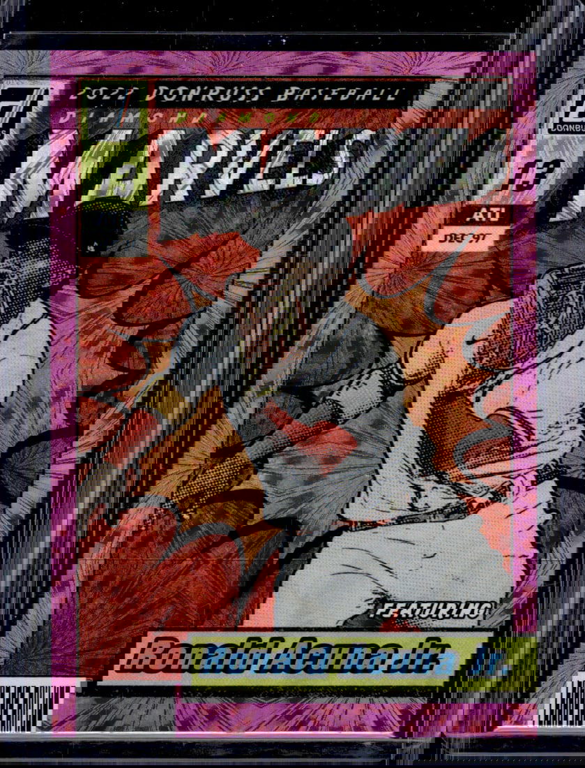 Ronald Acuna Jr. Marvels Pink Fireworks 2022 Donruss #M-4 Atlanta Braves (1 of 2)