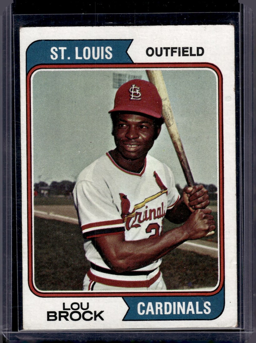 Lou Brock 1974 Topps #60 St. Louis Cardinals (1 of 2)