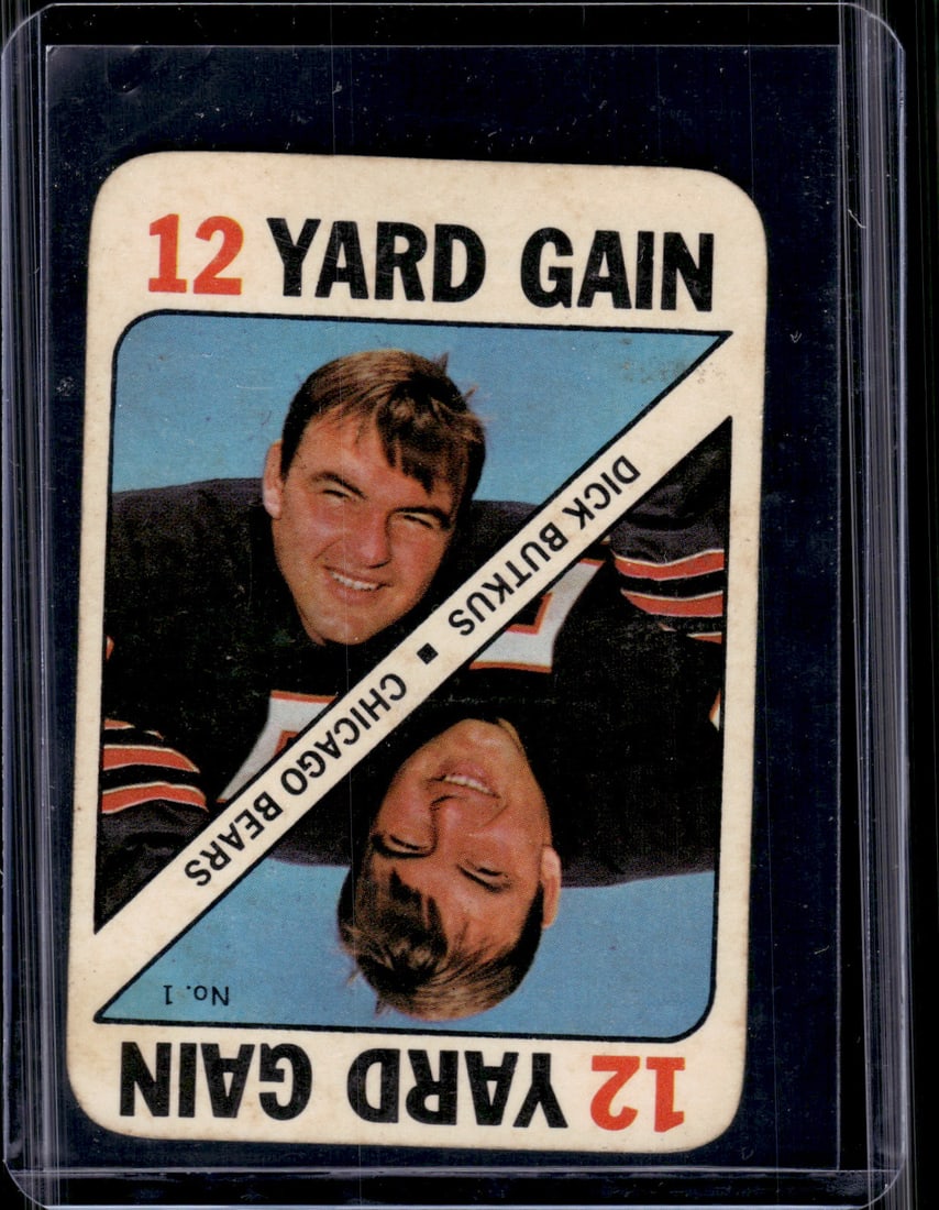 Dick Butkus 1971 Topps Game Card #1 Chicago Bears (1 of 2)