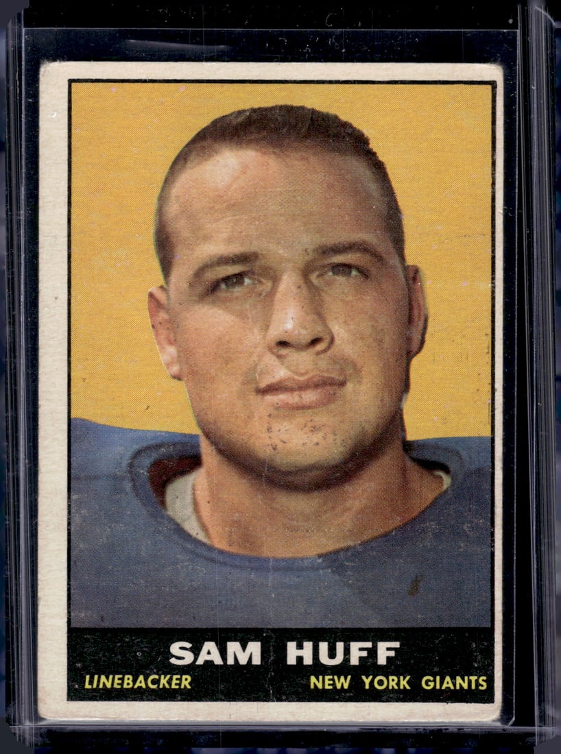 Sam Huff 1961 Topps #91 Crease Down Middle See Pictures (1 of 2)