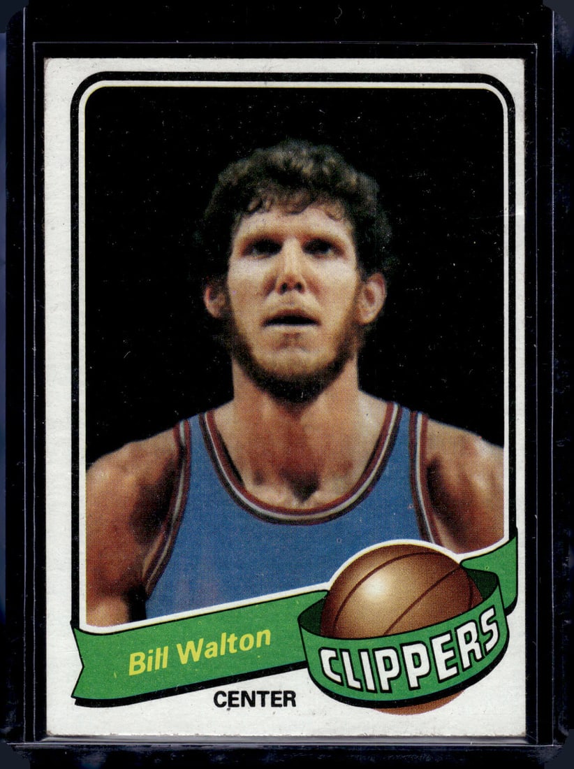 Bill Walton 1979 Topps #45 San Diego Clippers: Topps Basketball NBA Trading & Sports Cards, Sports Cards for Sale Near Me, Chrome, Refractor, SP, SSP, Valuable Auction Memorabilia Lots Sold On Line, NBA Championship & Hall of Fame Player Cards