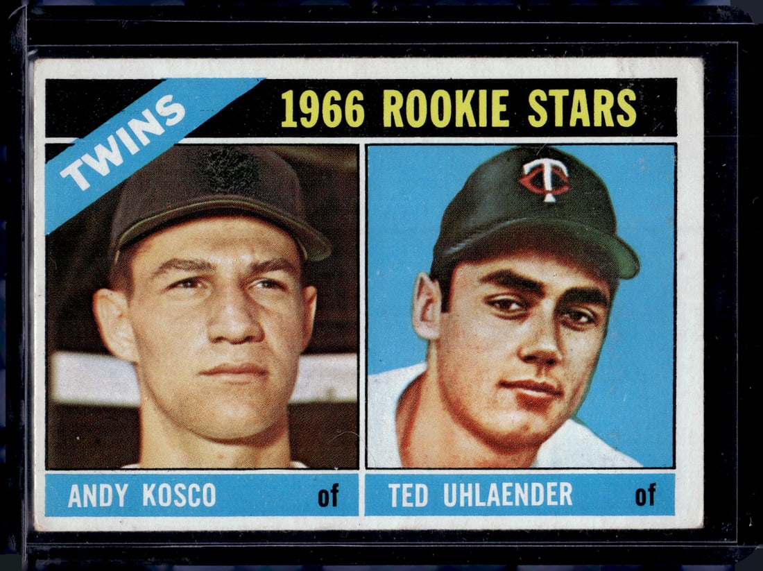 Twins 1966 Rookie Stars Kosco/Uhlaender 1966 Topps #264 Vintage Baseball Card: Topps Baseball MLB Trading & Sports Cards, Sports Cards for Sale Near Me, World Series & Hall of Fame Players Memorabilia, Refractors, X-Fractors, Numbered, SP, SSP, Valuable Auction Memorabilia Lots