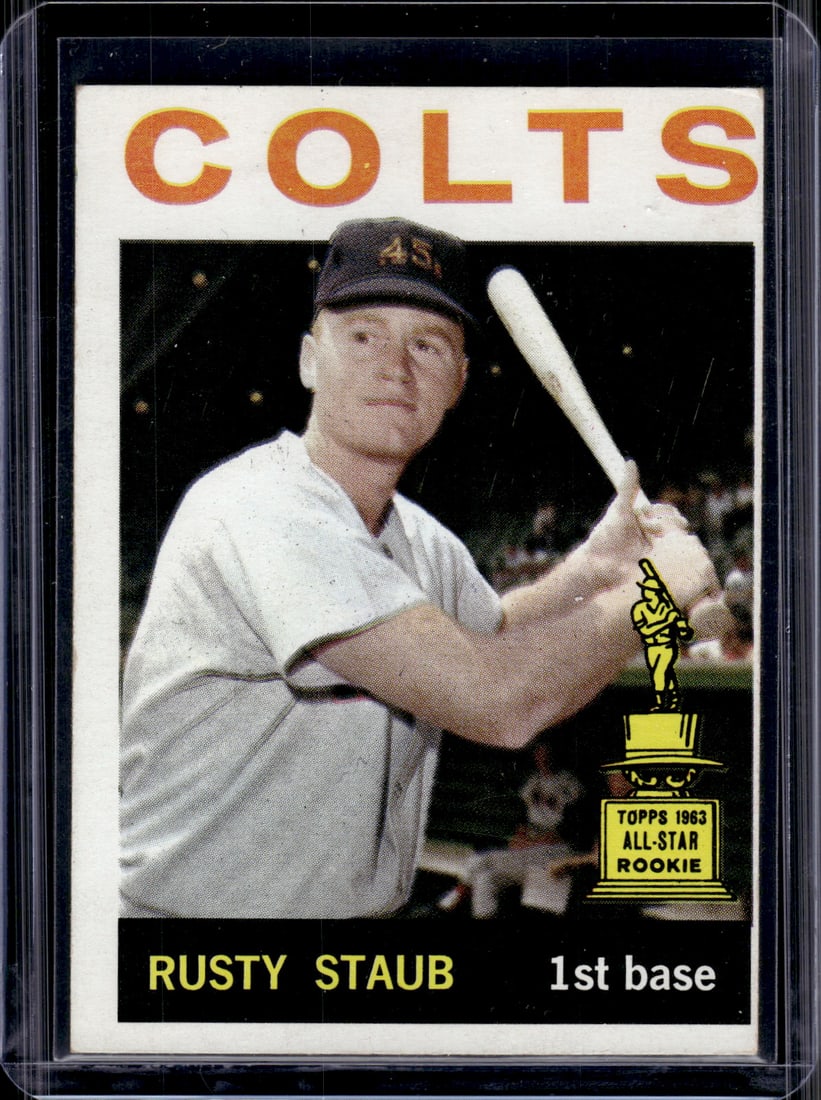 Rusty Staub 1964 Topps #109 Houston Colts Vintage Baseball Card: Topps Baseball MLB Trading & Sports Cards, Sports Cards for Sale Near Me, World Series & Hall of Fame Players Memorabilia, Refractors, X-Fractors, Numbered, SP, SSP, Valuable Auction Memorabilia Lots