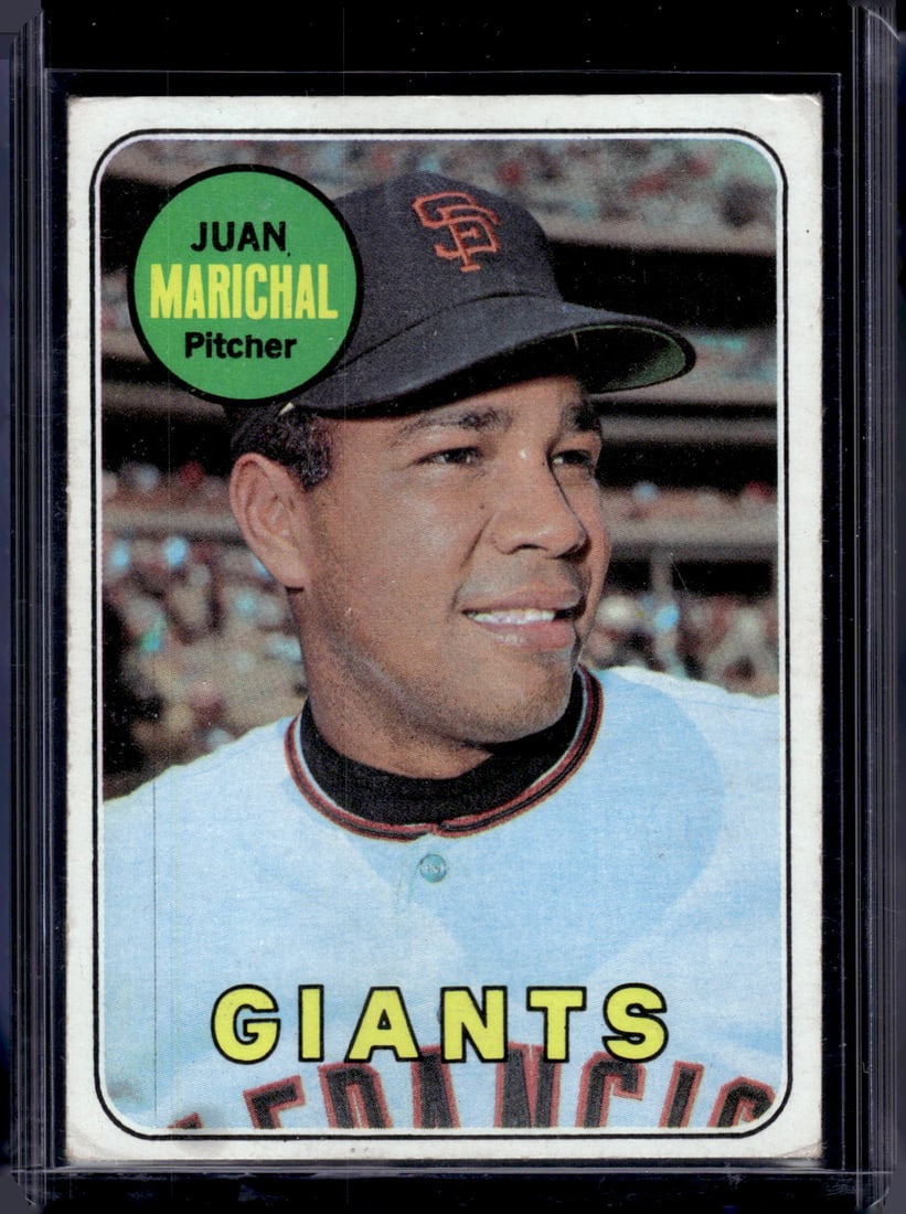 Juan Marichal 1969 Topps #370 San Francisco Giants Vintage Baseball Card (1 of 2)
