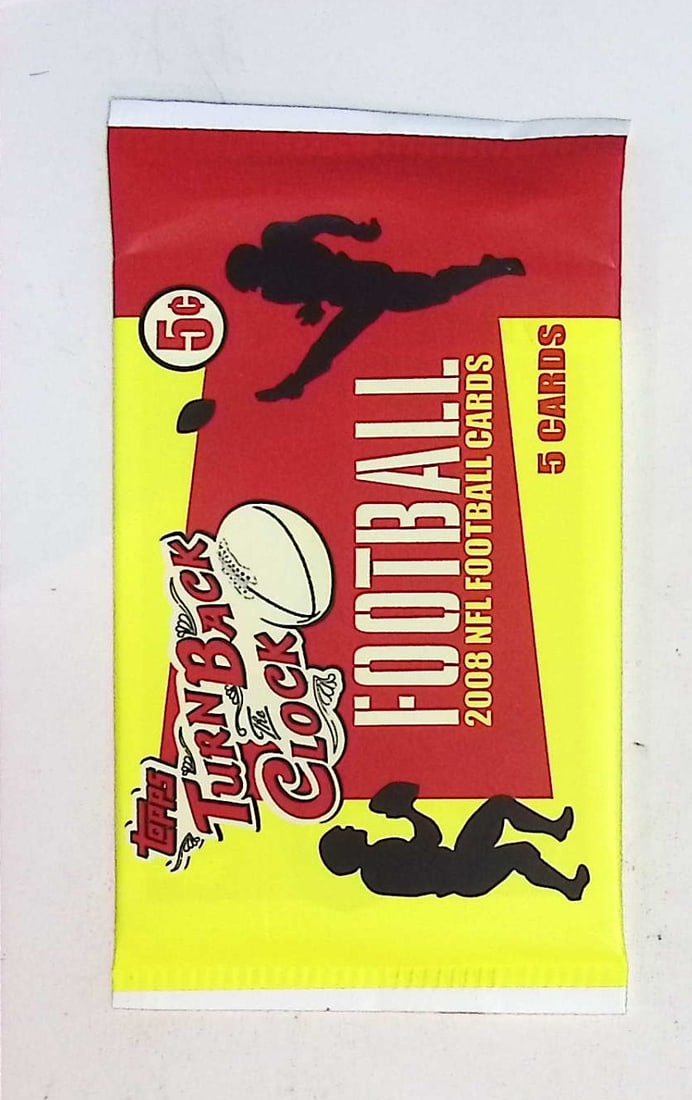 2008 Topps Turn Back the Clock Retail Box Football Card Pack (1 of 1)