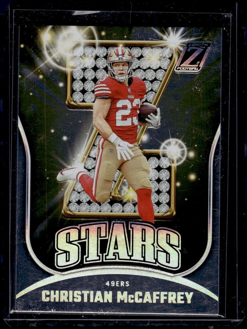 Christian McCaffrey Z Stars 2023 Panini Zenith #16 San Francisco 49ers (1 of 2)