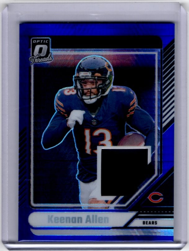 Keenan Allen Blue Hyper Prizm Patch 2024 Donruss Optic #DTB-KAN Bears, Chargers (1 of 2)