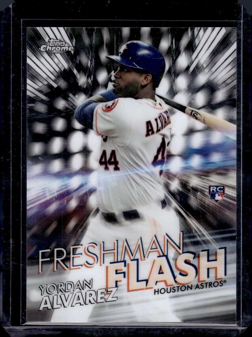 Yordan Alvarez Rookie Card Freshman Flash 2020 Topps Chrome #FF-15 Houston Astros: Topps Baseball MLB Trading & Sports Cards, Sports Cards for Sale Near Me, World Series & Hall of Fame Players Memorabilia, Refractors, X-Fractors, Numbered, SP, SSP, Valuable Auction Memorabilia Lots