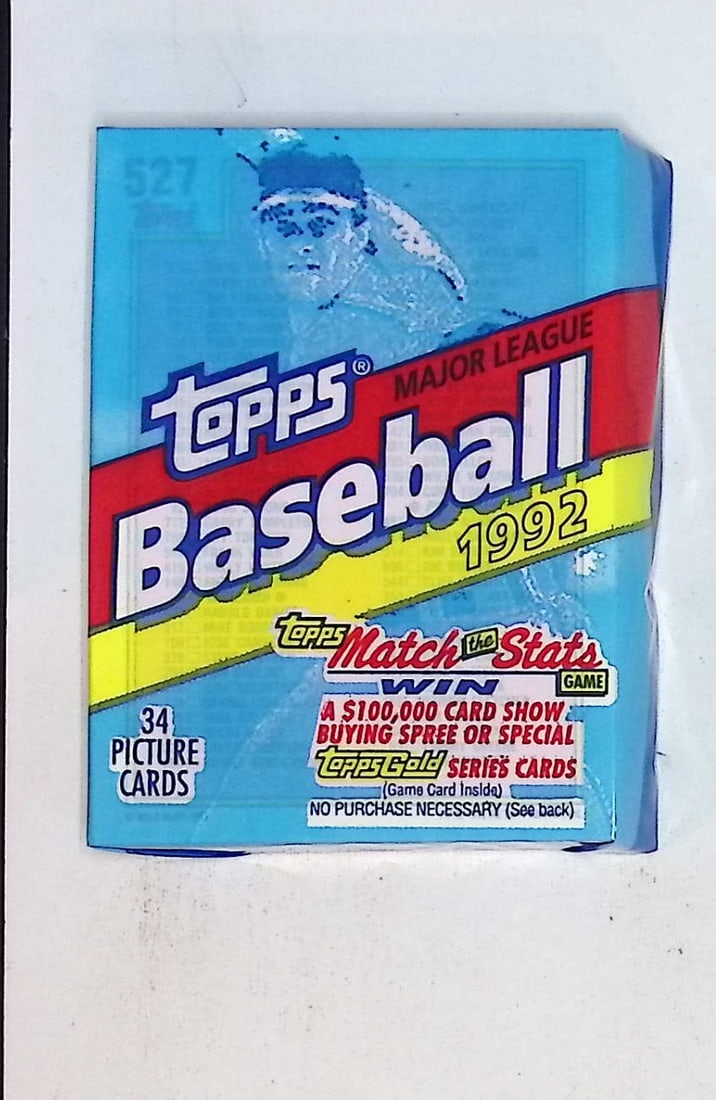 1992 Topps Vintage Series 1 Baseball Cards CELLO RETAIL BOX FAT PACK, Sports Cards Rookie Cards (1 of 1)