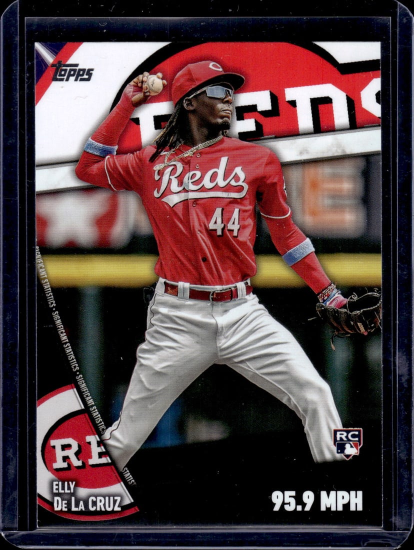 Elly De La Cruz Rookie Card 2024 Topps #SS-14 Cincinnati Reds: Topps Baseball MLB Trading & Sports Cards, Sports Cards for Sale Near Me, World Series & Hall of Fame Players Memorabilia, Refractors, X-Fractors, Numbered, SP, SSP, Valuable Auction Memorabilia Lots