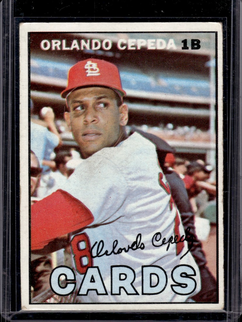 Orlando Cepeda 1967 Topps #20 St. Louis Cardinals Vintage Baseball Card (1 of 2)