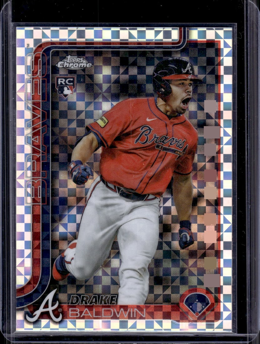 Drake Baldwin Rookie Card Xfractor 2025 Topps Chrome Update #USC96 Atlanta Braves (1 of 2)