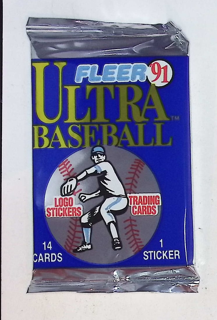 1991 Fleer Ultra Series 1 Baseball Cards Retail Box Pack Sports Cards MLB Trading Cards Rookie Cards (1 of 1)