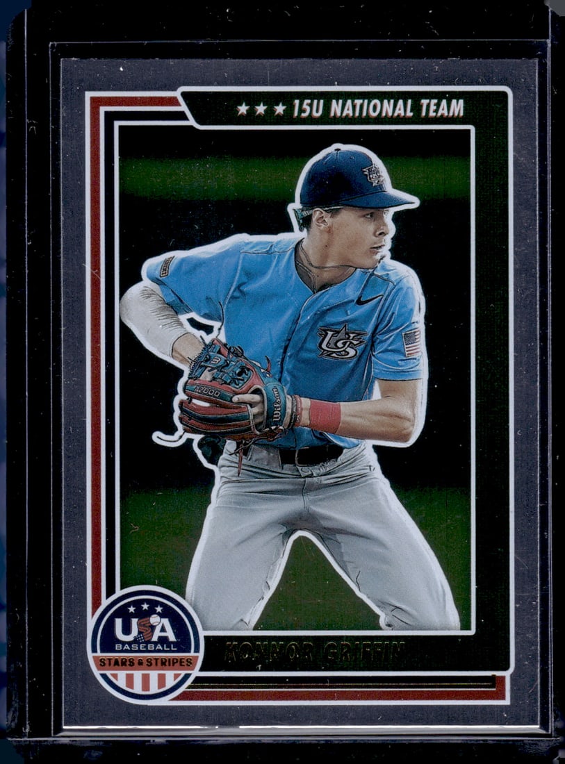 Konnor Griffin Longevity Foil 2022 USA Baseball Stars & Stripes #78 Pittsburgh Pirates (1 of 2)
