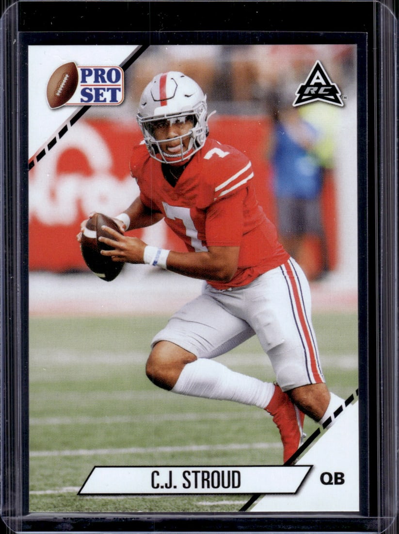 Cj Stroud Rookie Card 2021 Leaf Pro Set #02 Ohio State Buckeyes: Leaf, NFL Trading Cards, Sports Cards for Sale Near Me, Hall of Fame & Super Bowl Player Cards, Auction Memorabilia Lots for Sale on Line