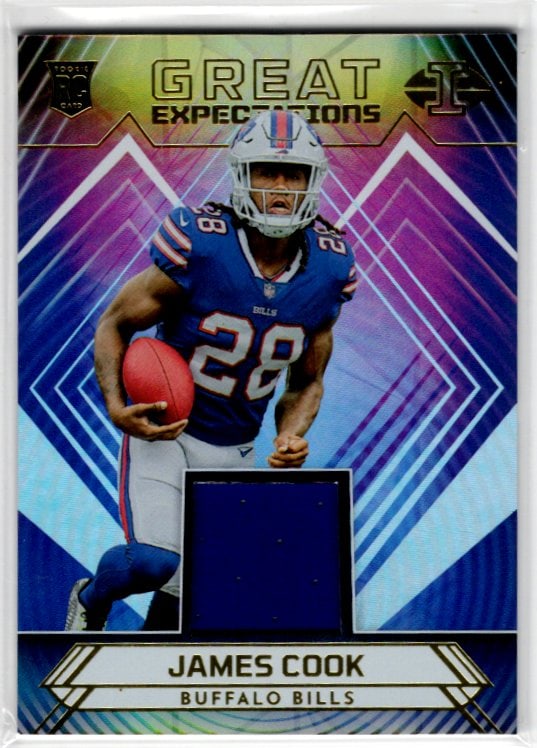 James Cook Rookie Card Patch 2022 Panini Illusions #GE-JC Buffalo Bills (1 of 2)