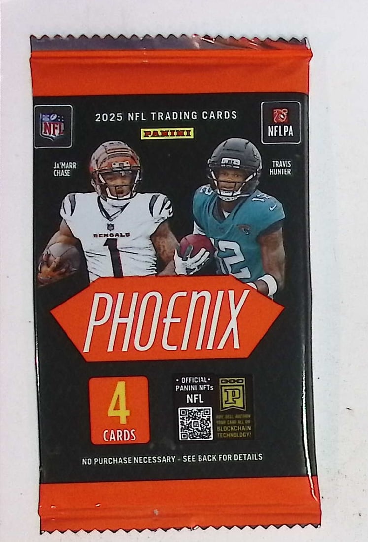 2025 Panini Phoenix Football Cards BLASTER Box Pack, Jaxson Dart, Travis Hunter, Emeka Egbuka: Panini Rookie Football NFL Trading & Sports Cards, Rookie Cards in This Set are Jayden Daniels, Bo Nix, Drake Maye, Marvin Harrison, Jr, JJ McCarthy, Football & Sports Cards for Sale Near Me, Silver,