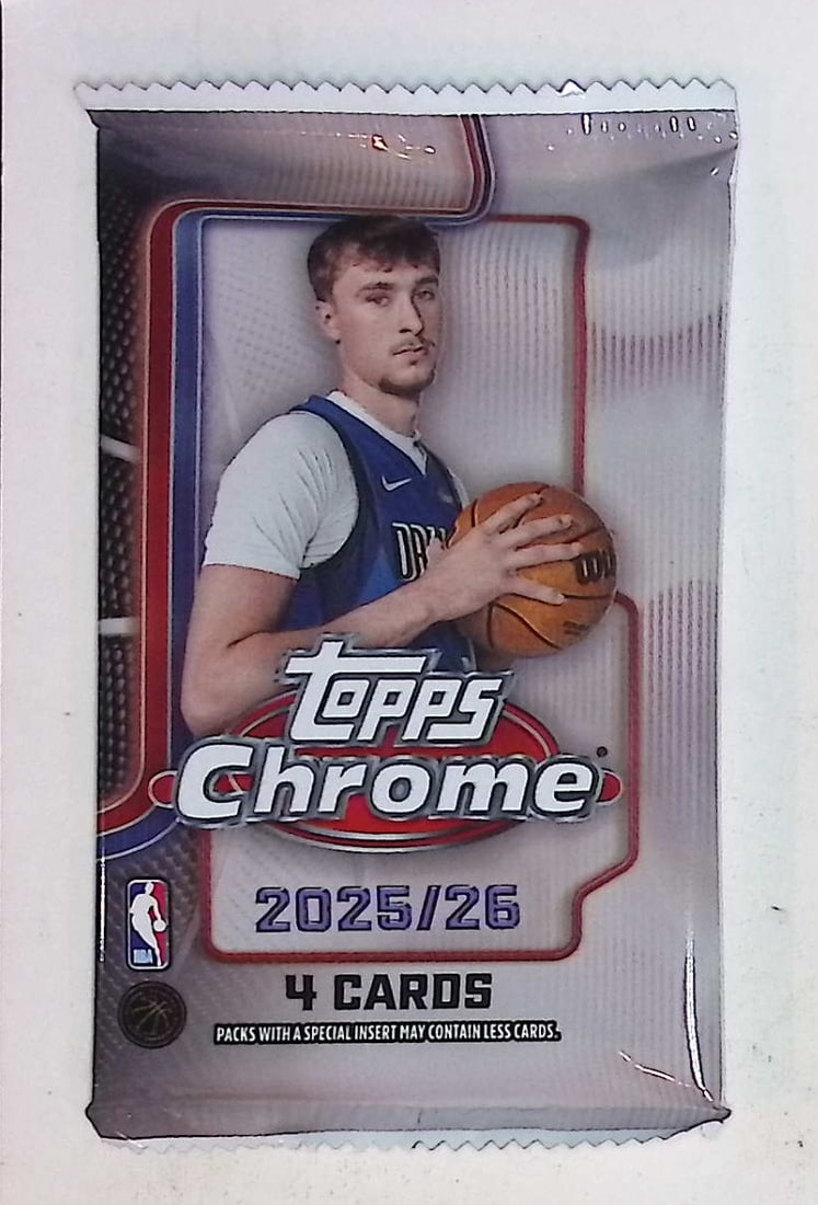 2025 Topps Chrome Basketball Cards BLASTER BOX PACK - Cooper Flagg Rookie Card: Topps Chrome Basketball NBA Trading & Sports Cards, Victor Wembanyama, Brandon Miller, Amen Thompson, Scoot Henderson, Ausar Thompson, Autographs, Signatures, Green Topps Logo Refractor, Auction Lots