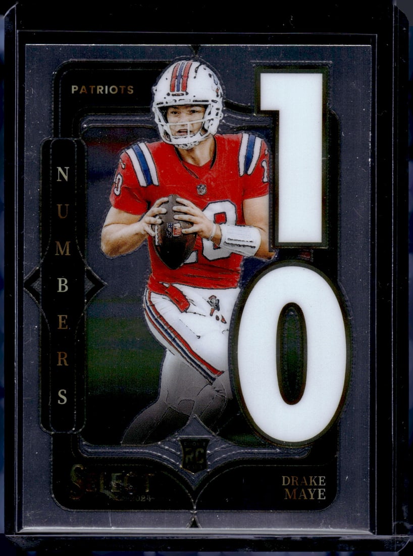 Drake Maye Rookie Card Numbers 2024 Select #20 New England Patriots: Panini Select, Prizm, Mosaic, Contenders, Zenith, Phoenix, Illusions, Absolute, Rookie NFL Sports Trading Cards, SP, SSP, Cards, Football Cards for Sale Near Me, Superbowl & Hall of Fame Player Cards,