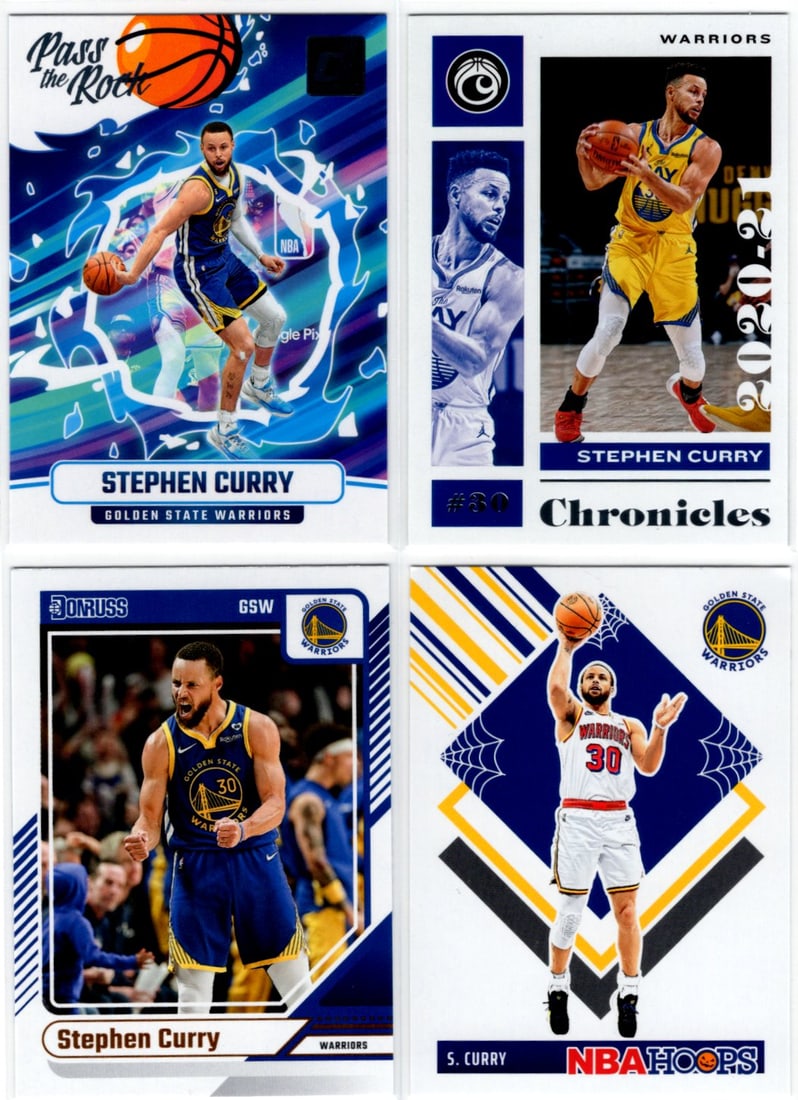 Lot of 4 Stephen Curry Panini Basketball Cards. All Different, See Pictures (1 of 2)