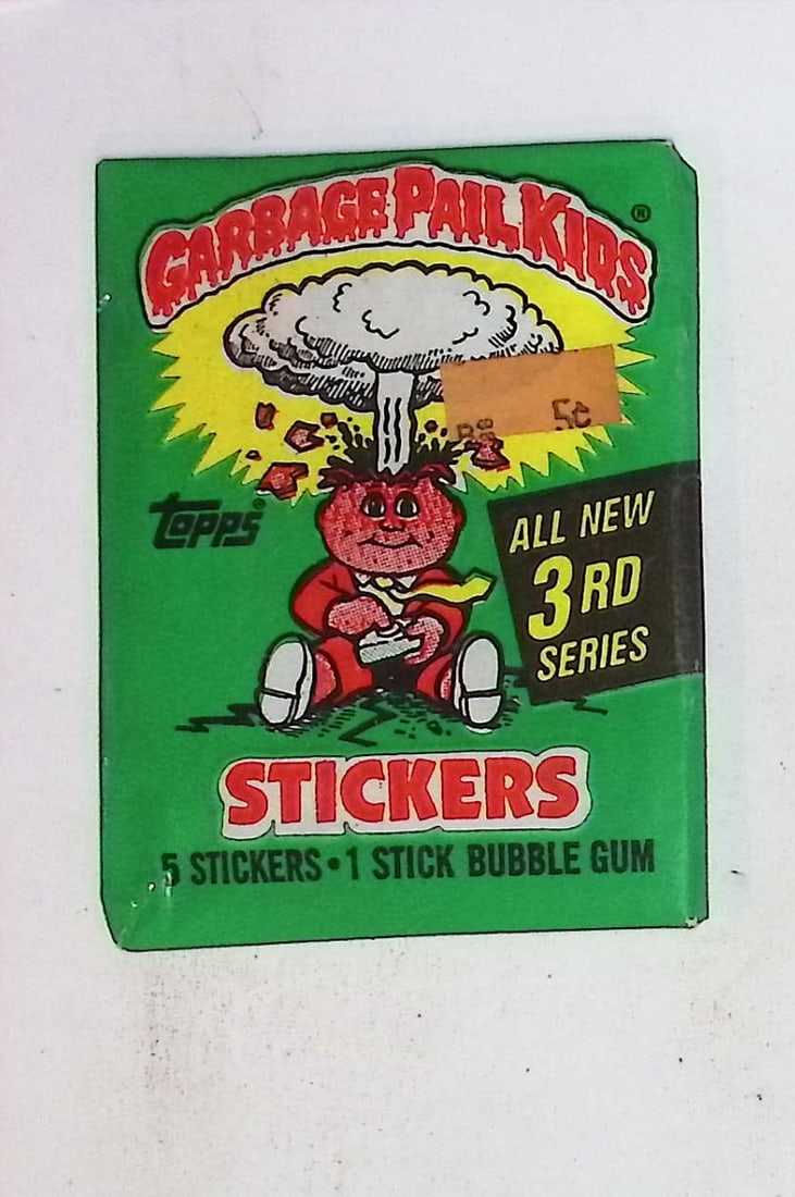 1986 Topps Vintage Garbage Pail Kids Retail Box Wax Pack - 3rd Series (1 of 1)