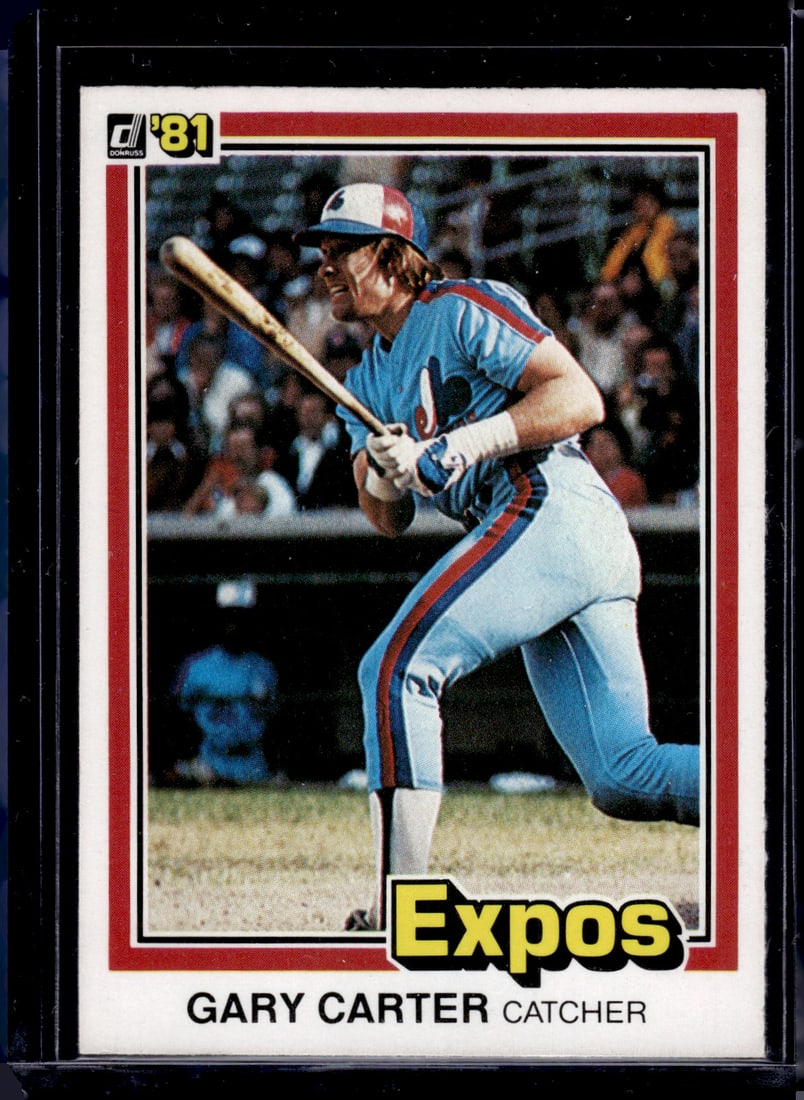 Gary Carter 1981 Donruss #90 Montreal Expos: Donruss Baseball MLB Trading & Sports Cards, Sports Cards for Sale Near Me, Prizm, Mosaic, Select, SP, SSP, Auction Memorabilia Lots for Sale On Line, World Series & Hall of Fame Players, Diamond King